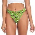 thumbnail image 1 of Balery Cute Green Frog Tangas de Algodón para Mujer con Estampado – Ropa Interior Sexy, Transpirable, G-string-3X-Large, 1 of 6