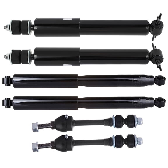 SCITOO Front Rear Shock Absorbers Assembly For Dodge Ram 1500 2002-2008 Sway Bar End Link,4PCS 37206 344385 K7400