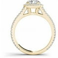 thumbnail image 3 of 1-1/2 Carat T.W. Diamond Single Halo Engagement Ring in 14kt Yellow Gold, 3 of 5