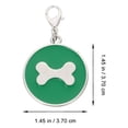 thumbnail image 2 of 3Pcs Dog ID Tags Enamel Metal Tags Bone Pattern Pet Tags Dog Collar Pendants, 2 of 8