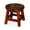Cherry, variant on Wooden stool with maple leaf carving / Perfect as ottoman or footrest