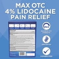 thumbnail image 2 of HealthWise™ Maximum Strength OTC Pain Relief Patch | 4% Lidocaine Patch | 3.9” x 5.5” | 25-Count Box | Paraben Free, 2 of 10