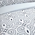 thumbnail image 4 of Superior Reversible Duvet Cover Set, King/ Cal King, White/ Blue, 4 of 5