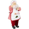thumbnail image 6 of Northlight Animated and Musical Chef Santa Claus With Hot Cocoa and Cookie Christmas Figure - 24", 6 of 7