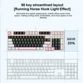 thumbnail image 6 of Russian Mechanical Keyboard under $5! Yannianjz Russian Mechanical Keyboard, 98 Key Gaming Keyboard with Russian Layout, Hot Swappable Wired Keyboard, RGB Backlit Keyboard for PC, 6 of 9