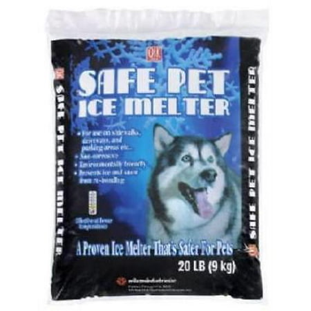 Safe Pet 20 LB Ice Melter For Use On Sidewalks Driveways Only (Best Salt For Concrete Driveway)
