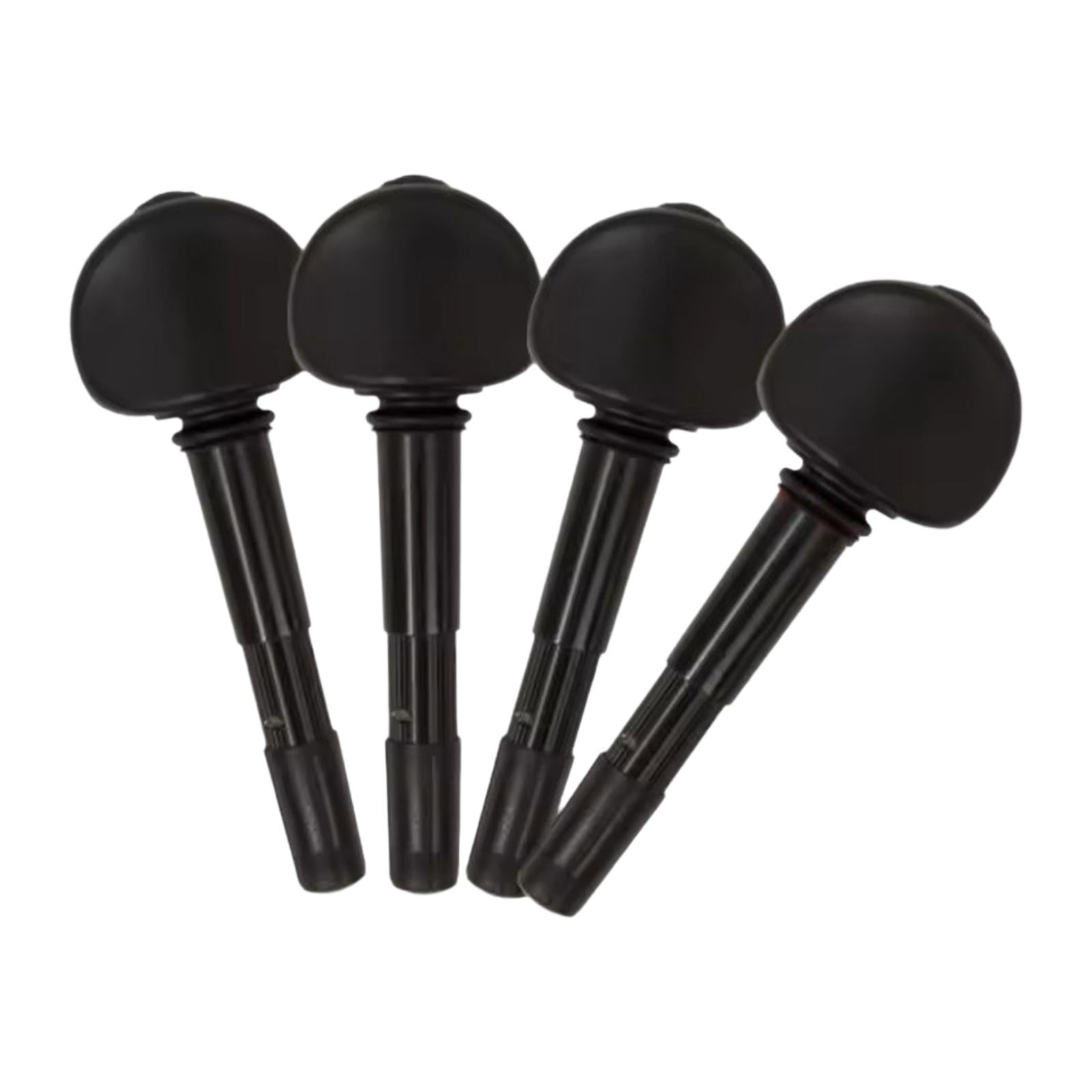 4 Pieces Violin Tuning Pegs Fiddle Musical Instrument ABS Metal Material for Professional Musician Use