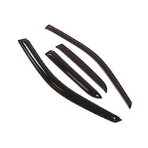 TuningPros Outside Mount Window Visor Deflector Smoke Tinted 4 Pcs Set For 2009-2016 Dodge Ram 1500 Quad Cab