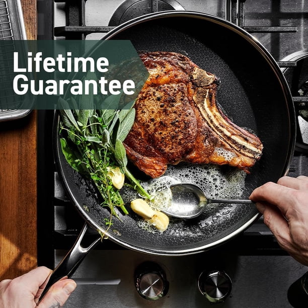 HexClad Hybrid Nonstick Frying Pan, 12-Inch, Stay-Cool Handle