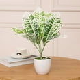 thumbnail image 6 of Fake Monstera Plant - 9 Heads Artificial Tropical Split Leaf Plant Faux Desk Plant for Indoor Decoration Perfect Housewarming Gift, 6 of 8