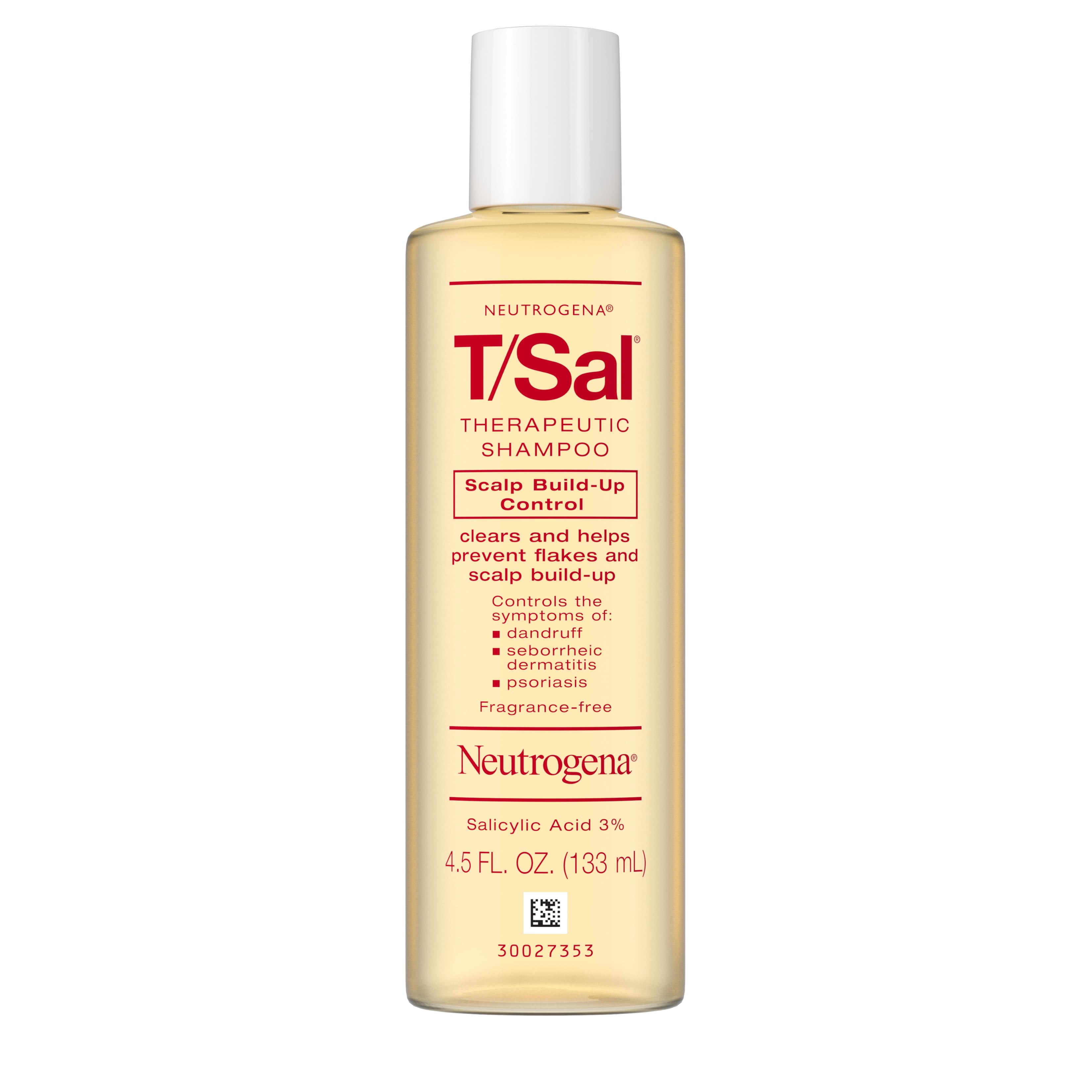 Neutrogena T/Sal Therapeutic Dandruff Relief Daily Shampoo with 3% Salicylic Acid, 4.5 fl oz