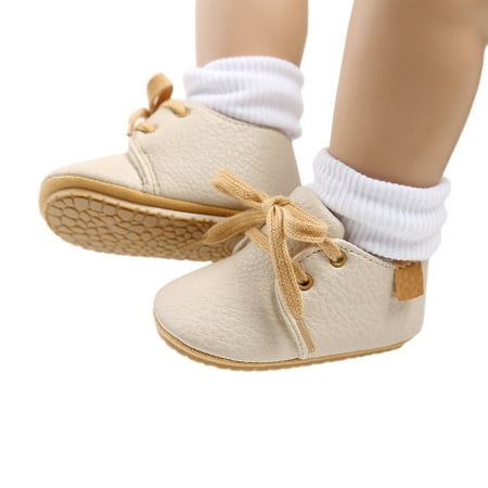 

Infant Baby Boys Girls First Walker Shoes PU Leather Soft Non-slip Moccasins Shoes Casual Footwear