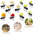 thumbnail image 4 of 48 palillos de dientes reutilizables para hormigas, juego de tenedores de fruta con forma de hormiga, para aperitivos, pasteles, postres, cocina, bebés., 4 of 5
