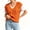 Orange, variant on Women V Neck Sweater Vest Sleeveless Knit Solid Casual Ribbed Preppy Pullover Tops