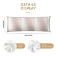 thumbnail image 3 of Naloa Glitter Light Pearl Body Pillow Cover, Pillowcases with Hidden Zipper Breathable Long Pillow Case (Pillows are not included,20x54 inch), 3 of 7
