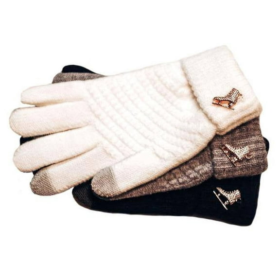 The Gliding Figure Skating Gloves (Black)