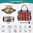 thumbnail image 4 of Cat Snow Sky Cooler Bag Lunch Bag Soft Cooler Cooling Tote Insulated Lunch Box for Adult Men Women, 4 of 6