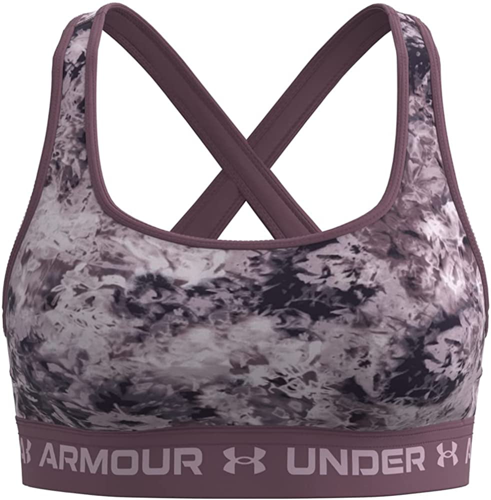 Under Armour Women's Armour® Mid Crossback Sports Bra Pink in KSA