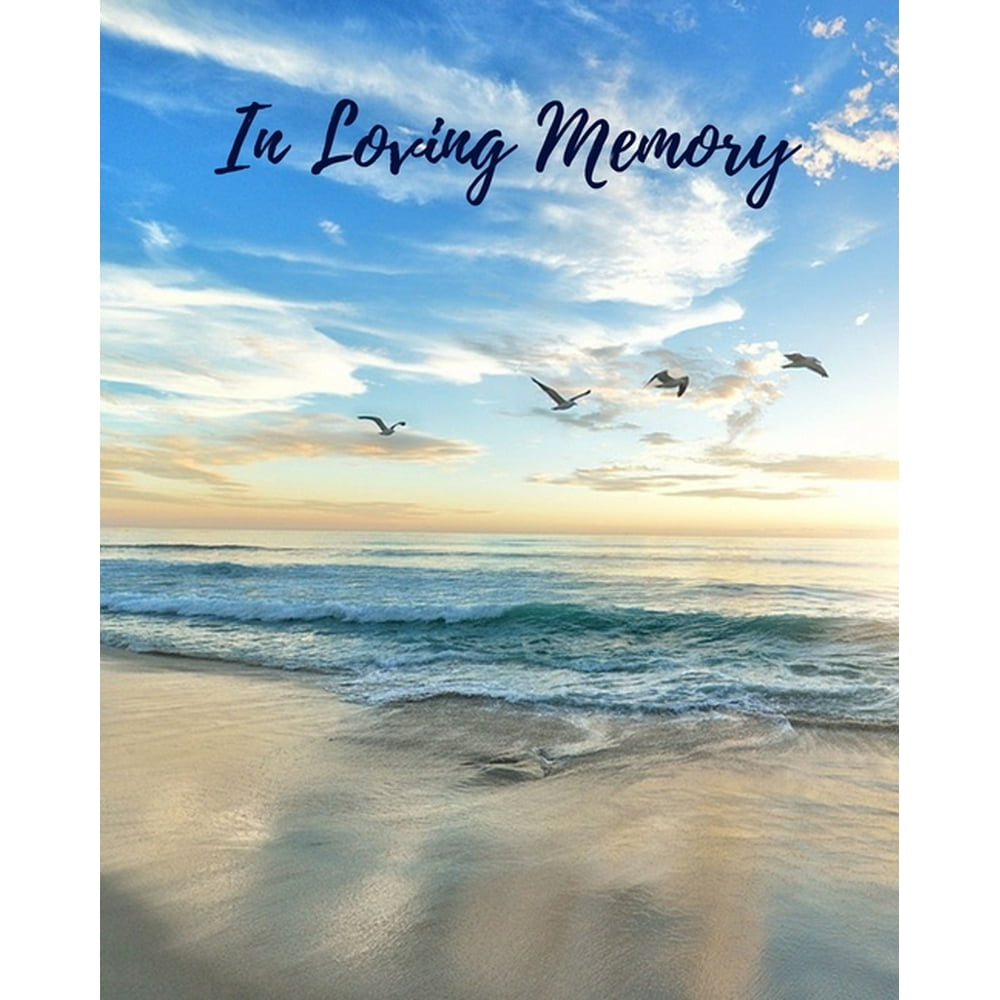 In Loving Memory Funeral Guest Book, Memorial Guest Book