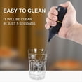 thumbnail image 2 of Milk Frother Handheld Mini Drink Mixer and Coffee Blender Frother for Coffee Bar Accessories LatteCappuccino A,2 * Electric Milk Frother,Black, 2 of 6