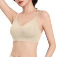 thumbnail image 5 of Wirefree Seamless Bras for Women Crisscross Back Adjustable Straps Gentle Support Everyday Bralette, 5 of 6