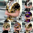 thumbnail image 3 of MYG Chemise Boutonnée Homme Mode Entraînement Physique Manches Courtes Décontractée Hawaïenne T-Shirt Robe, 3 of 9