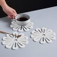 thumbnail image 5 of Flower Shaped Hot Pad Coaster Trivet Placemat for Dining Table Kitchen Office Use 1-Piece, 5 of 6