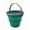 Dark Grey, Bluish-Green, variant on SAMMART 5.5L (1.4 Gallon) Collapsible Plastic Bucket - Foldable Round Tub - Portable Fishing Water Pail - Space Saving Outdoor Waterpot
