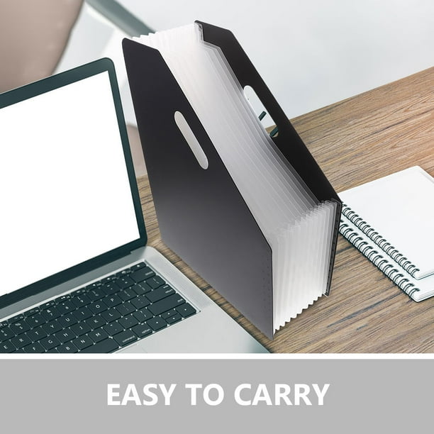 unbranded 2Ud Archivos Negro Para Documentos Organizador Plástico Para Oficina Y Hogar