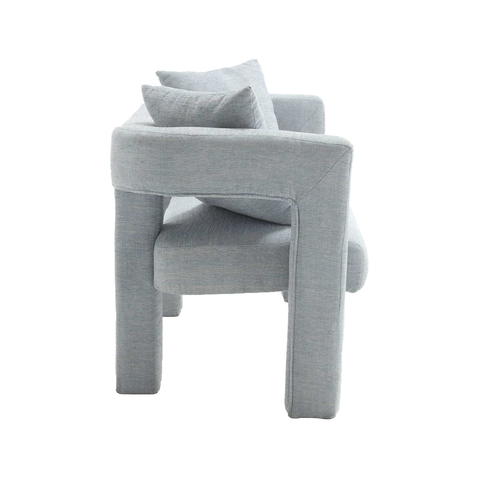 MAYEERTY Modern Chenille Loveseat Sofa , Comfy Upholstered 2-Seater Sofa, Small Loveseat Accent Couch for Living Bedroom Leisure Areas (Mint Green)