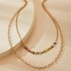 thumbnail image 5 of Collar para mujer, joyería para mujer, joyería para mujer 2020, nuevo collar de cuentas de arroz de color estilo clan bohemio, cadena de clavícula multicapa simple, collar de aleación para mujer, 5 of 5