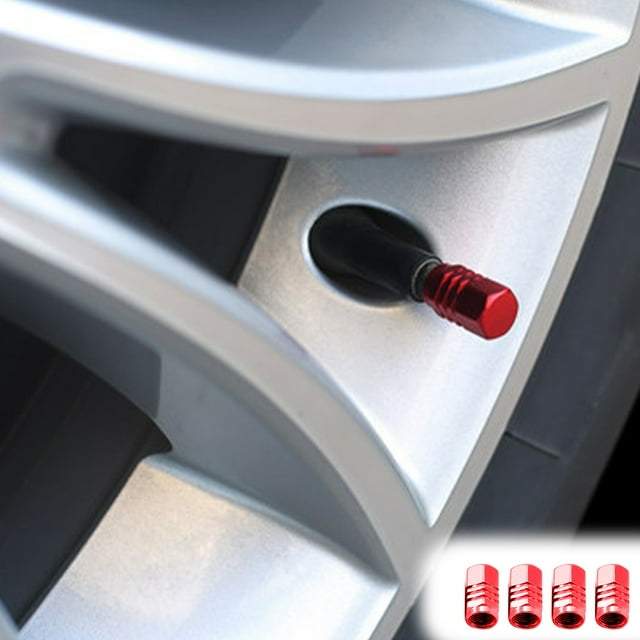 EGNMCR Aluminum Alloy Car Nozzle Cap Tire Nozzle Cover Tire nozzle cap