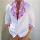 thumbnail image 1 of Camisa de hombre con estampado floral 3D HD, cuello alto, rosa dorada, camisa de calle de manga larga para exteriores, talla grande XS-6XL, 1 of 6