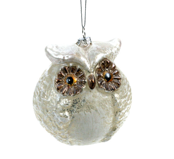Glenhaven White Owl Ornament - Walmart.com
