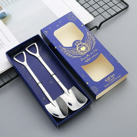 

High Quality Cutlery Stainless Steel Tableware Non-fading Flatware Set Dinnerware Set Rainbow Colorful Party Kitchen Gift Box Silver