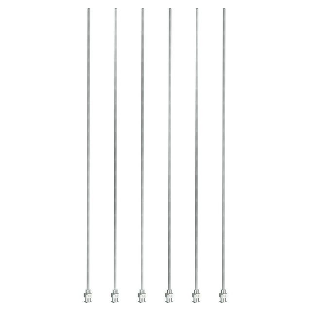 Uxcell 6 Pcs 14G 10 Inch Blunt Tip Dispensing Needle with Lure Lock for Refilling Liquid Inks Adhesives