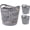Gray, variant on Plastic Laundry Basket, Flexible Clothes Hamper with Ventilation Holes, Laundry Room Bedroom Bathroom Apartment Dorm Blankets Pillows Trinkets Organization