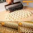 thumbnail image 6 of Stainless Steel Lattice Cutter, Dough Lattice Roller Cutter Baking Tool Cookie Pie Piz y10389, 6 of 6