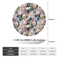 thumbnail image 2 of Yiaed Rose Flowers Print Bone China Decorative Plate Ceramic Dinner Plates Art Crafts with Display Stand-8in, 2 of 6