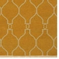 thumbnail image 5 of Rugsotic Carpets Handmade Rugs Hand Woven Kilim Rectangle 4'x6' Gold Wool for Indoor Use, 5 of 5