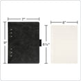 thumbnail image 4 of shiyou-6-Ring Professional Notebook, 7 x 9 Inch, Refillable Notebook, Ivory Paper, 100 Sheets, Black Faux Leather Cover (90004), 4 of 4
