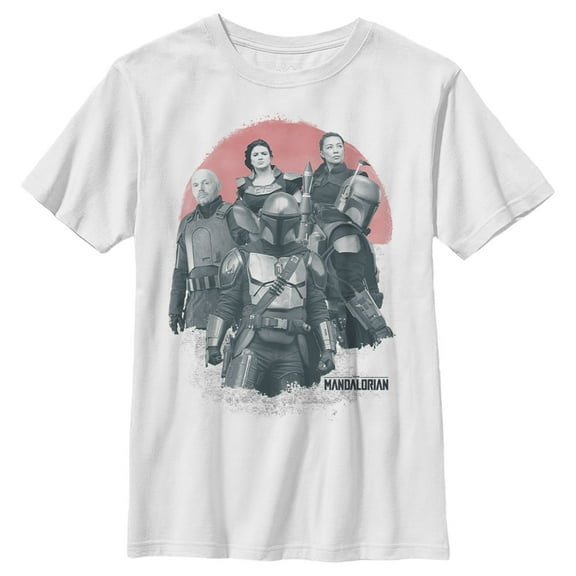 Boy's Star Wars: The Mandalorian Transport Team Graphic Tee White X Large