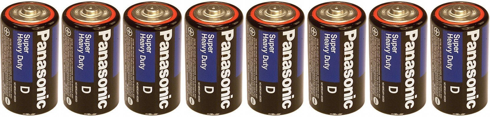 8 panasonic heavy duty d batteries + battery holder