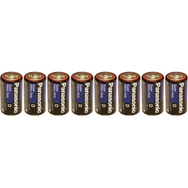 8 panasonic heavy duty d batteries   battery holder