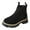Black, variant on Rokment Women's Platform Chelsea Boots Classic Fashion Suede Chunky Heel Slip on Mid Calf Combat Ankle Booties Winter Fall
