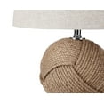 thumbnail image 3 of JONATHAN Y Monkey's Fist 24" Knotted Rope LED Table Lamp, Brown, JYL1005A, 3 of 5