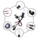 thumbnail image 1 of Par 3600LM 55W Lámpara de Bombillas de Delanteros de Xenón de Potencia con 8000 K Cola Linterna frontal de bombilla HID de xenón, 1 of 8
