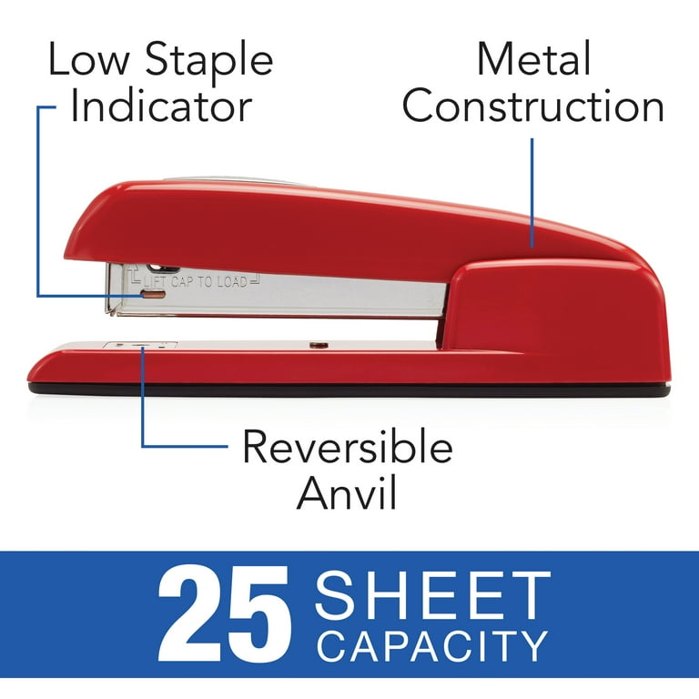 Swingline 747 Rio Red Stapler, 25 Sheets, Red (S7074736) 