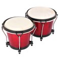 thumbnail image 3 of Bongos de madera, Bongos africanos de madera Tambor Bongo Instrumento de percusión Diseñado con precisión, 3 of 8