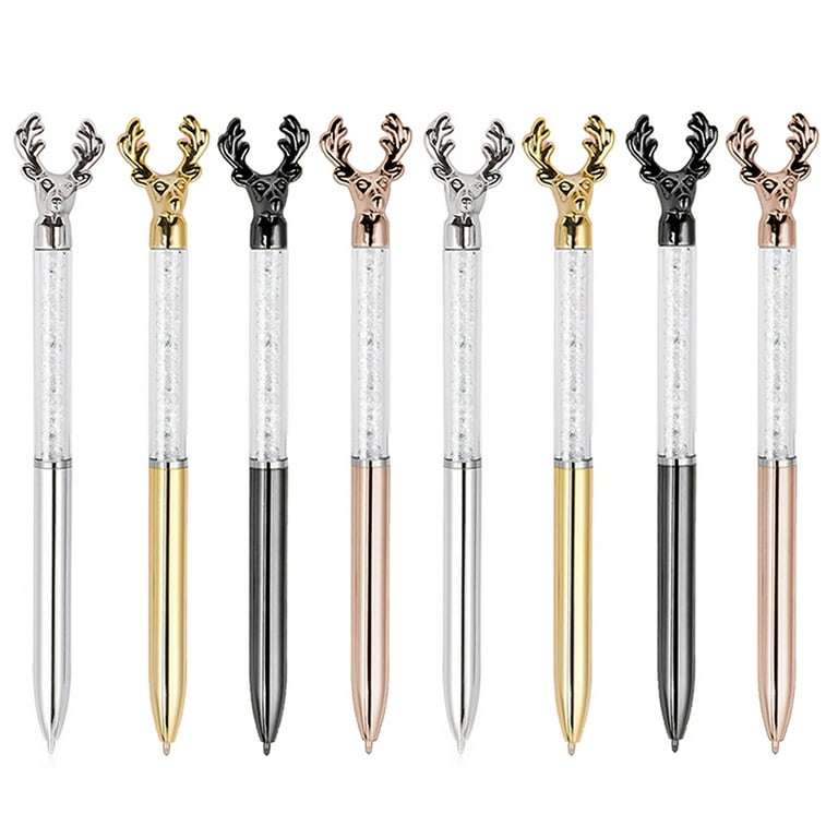 Leinuosen 50 Pcs Bulk Diamond Pens with Crystal Bridal Shower Pens Metal  Bling Pens with Black Ink Cute Ballpoint Pens Beautiful Wedding Pens for
